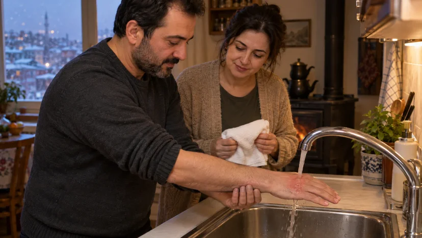 Kışın Evde Yanık Kazaları ve İlk Yardım Adımları