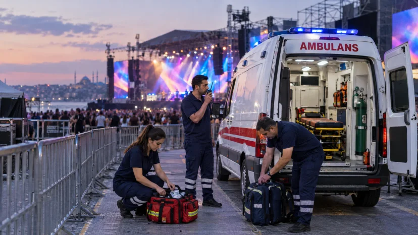 Konser İçin Ambulans ve Sağlık Ekibi Seçimi